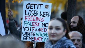 NIce, gentle, pro-Gaza protestor
