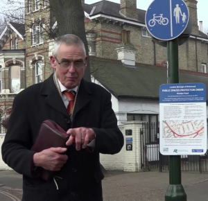 The author preaching outside British Pregnancy Advisory Services (BPAS) abortion facility in Twickenham on 7th February 2023