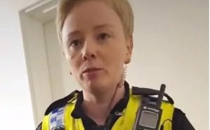 West Yorkshire Police woman about to arrest an autistic teenager who said she looked like her lesbian nana.