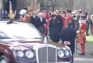 KIng Charles and Queen Camilla attends the Royal Maundy Service in Durham.