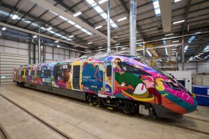 Train wrap celebrating ethnicity and the vibrant mix of colleagues and communities unveiled by Avanti West Coast | Avanti West Coast News.