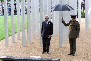 Prince Charles at the dedication of the 7th July 2025 Memorial in Hyde Park in 2009.