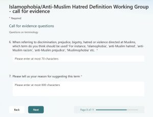 Islamophobia Consultation page 8