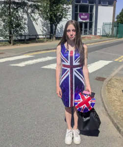 Courtney Walsh, 12, 'punished' for wearing Union flag dress to school culture day - LBC