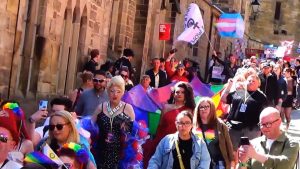 The 'Pride' Parade snakes its way through Durham
