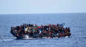 Migrants off the coast of Spain