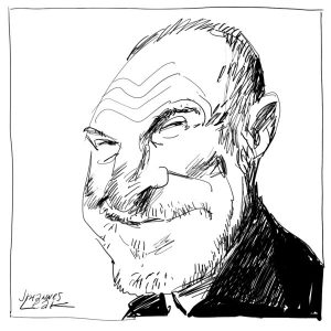 Simon Evan's caricature for his articles in Spiked Online.