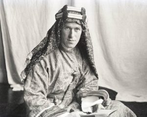 Col T E Lawrence (of Arabia) in his Arab robes