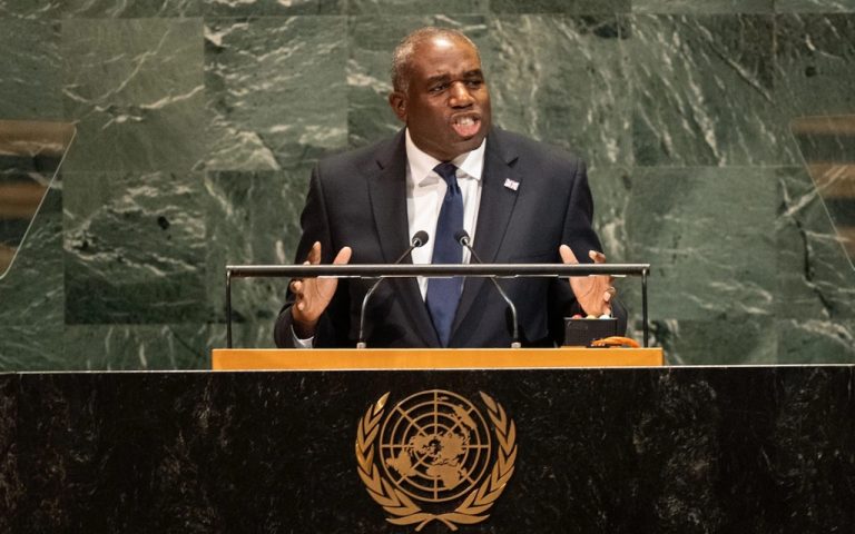 Rt Hon David Lammy MP as Foreign Secretary at the United Nations