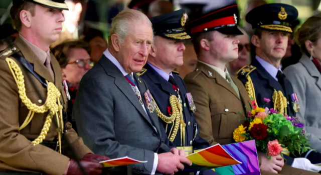 The opening of the memorial was marked with an unveiling ceremony attended by King Charles: Reuters.