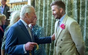 King Charles with (Sir) David Beckham