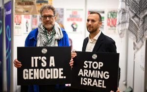 Green Party antisemitism on display: Leader Zack Polanski (right) with Ben Jamal, director of the Palestine Solidarity Campaign