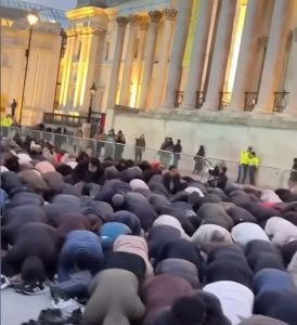 The Iftar in Trafalgar Square on Monday 16th March 2026, Ramadan's 'Night of Power'