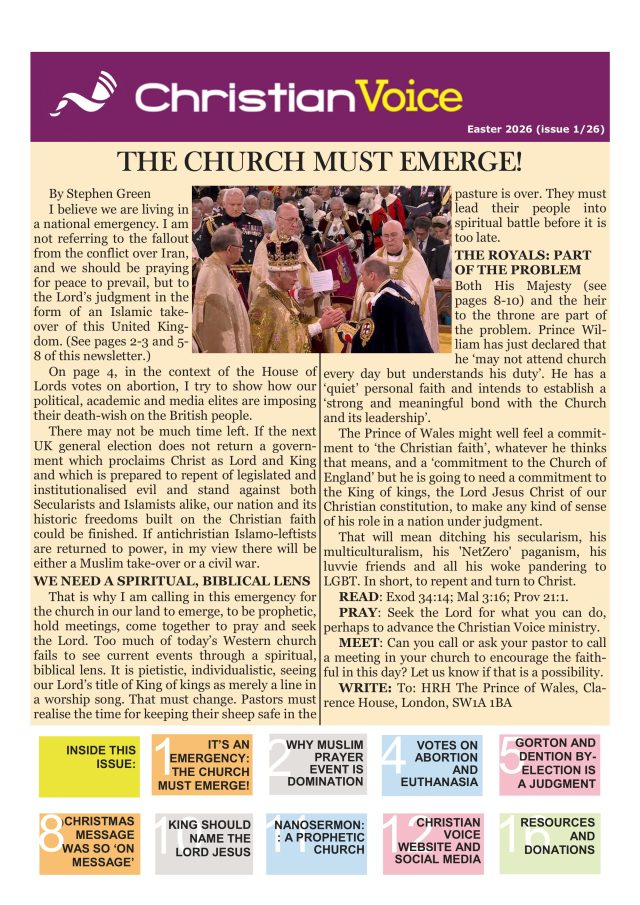 Newsletter Easter 2026 front page