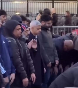 London Mayor 'Sir' Sadiq Khan at the Trafalgar Square Iftar.