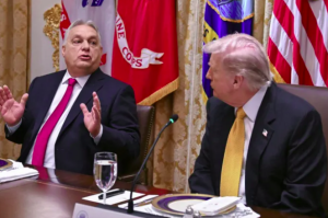 Prime Minister Viktor Orban with President Donald Trump.