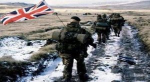 British Troops recover the Falklands in 1982