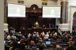 Birmingham Lord Mayor Coun Zakar Choudhry addresses the chamber at the council meeting on Tuesday, May 19