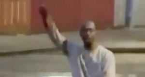 Belfast riots after migrant attempts beheading Hadi Alodid kneels over Stephen Ogilvie and attempts to behead him with a knife.