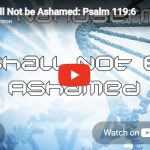 Nanosermon: I shall not be ashamed.