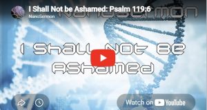 Nanosermon: I shall not be ashamed.