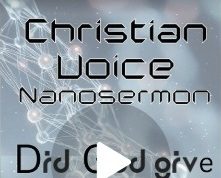 Nanosermon: Did God give the Holy Land to the Arabs or Israel?